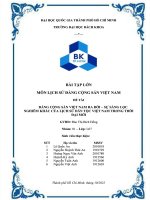 ĐẢNG CỘNG sản VIỆT NAM RA đời – sự SÀNG lọc NGHIÊM KHẮC của LỊCH sử dân tộc VIỆT NAM TRONG THỜI đại mới 