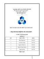 (TIỂU LUẬN) báo cáo bài tập lớn môn vật lí bán dẫn MẠCH DAO ĐỘNG đa hài BJT 