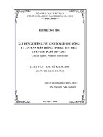 Xây dựng chiến lược kinh doanh cho Công ty cổ phần Viễn thông tin học bưu điện CT  IN giai đoạn 2010  2015