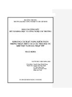 Khoảng cách kỳ vọng kiểm toán trong nhận thức của các nhà đầu tư khi việt nam gia nhập TPP 