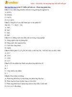 trac nghiem hoa hoc 8 bai 27 