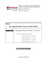 Đề tài xây dựng hệ thống công ty du lịch fiditour HTTT 04 03 thành phần TRUYỀN THÔNG – sơ đồ DFD 