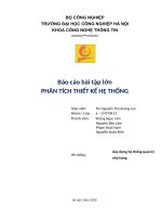 (TIỂU LUẬN) báo cáo bài tập lớn PHÂN TÍCH THIẾT kế hệ THỐNG quản lý nhà hàng 