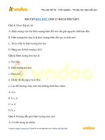 trac nghiem hoa hoc 8 bai 17 