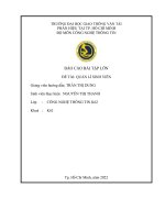 (TIỂU LUẬN) báo cáo bài tập lớn đề tài QUẢN lí SINH VIÊN 