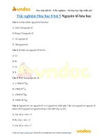 trac nghiem hoa hoc 8 bai 5 co dap an 