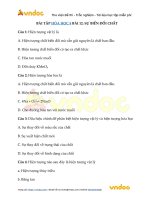 trac nghiem hoa 8 bai 12 su bien doi chat 