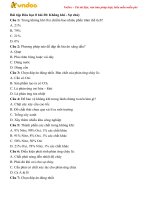 trac nghiem hoa hoc 8 bai 28 