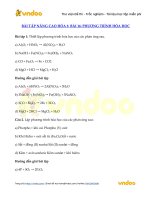 bai tap hoa 8 bai 16 phuong trinh hoa hoc 