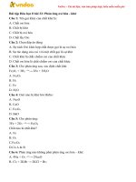 trac nghiem hoa hoc 8 bai 32 