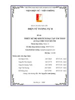 (TIỂU LUẬN) báo cáo bài tập lớn điện tử TƯƠNG tự II đề tài THIẾT kế bộ KHUẾCH đại tạp âm THẤP (LNA) CHO tần số FM 