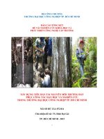 Xây dựng tiêu bản tài nguyên môi trường đất phục vụ công tác dạy học và nghiên cứu trong Trường Đại học Công Nghiệp Tp. Hồ Chí Minh