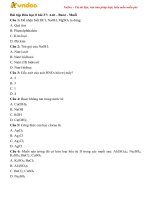 trac nghiem hoa hoc 8 bai 37 