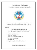 ĐỀ tài học thuyết hình thái kinh tế   xã hội và sự vận dụng của đảng ta ở việt nam hiện nay 