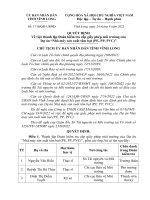QUYẾT ĐỊNH Về việc thành lập Đoàn kiểm tra cấp giấy phép môi trường Dự án “Nhà máy sản xuất bạt (PE, PP, PVC)”