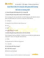 giai hoa 8 bai 9 chuyen doi khoi luong the tich va luong chat 