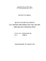 Quản lý cơ sở vật chất ở các trường phổ thông dân tộc nội trú trên địa bàn tỉnh đắk nông 