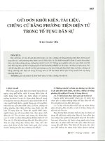 Gửi đơn khởi kiện, tài liệu, chứng cứ bằng phương tiện điện tử trong tố tụng dân sự 