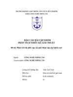 (TIỂU LUẬN) báo cáo bài tập NHÓM PHÂN TÍCH THIẾT kế GIẢI THUẬT đề tài phân tích độ phức tạp của giải thuật sắp xếp quick sort 