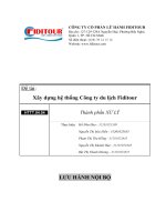 Đề tài xây dựng hệ thống công ty du lịch fiditour HTTT 04 04 thành phần xử lý 