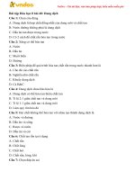 trac nghiem hoa hoc 8 bai 40 