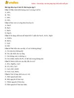 trac nghiem hoa hoc 8 bai 29 