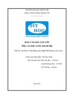 (TIỂU LUẬN) báo cáo bài tập lớn môn an ninh và bảo mật dữ liệu đề tài tìm hiểu về hệ thống xâm nhập IDS sensor của cisco 