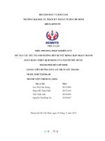 (TIỂU LUẬN) đề tài các yếu tố ẢNH HƯỞNG đến QUYẾT ĐỊNH CHẤP NHẬN THANH TOÁN BẰNG THIẾT bị DI ĐỘNG của NGƯỜI TIÊU DÙNG THÀNH PHỐ hồ CHÍ MINH 