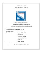 (TIỂU LUẬN) đề tài mô tả hệ thống thù lao của doanh nghiệp 