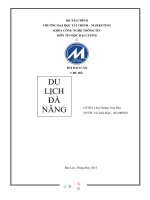(TIỂU LUẬN) báo cáo CHỦ đề DU LỊCH đà NẴNG 