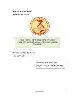 (TIỂU LUẬN) học THUYẾT HÌNH THÁI KINH tế xã hội và sự vận DỤNG của ĐẢNG TRONG QUÁ TRÌNH CNH hđh 