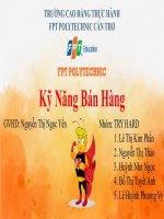 (TIỂU LUẬN) báo cáo QUÁ TRÌNH bán HÀNG ONLINE đối với sản PHẨM PHỤ KIỆN  TRANG sức THỜI TRANG 