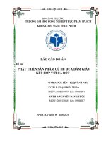 (TIỂU LUẬN) báo cáo đồ án đề tài PHÁT TRIỂN sản PHẨM củ hủ dừa dầm GIẤM kết hợp với cà rốt 
