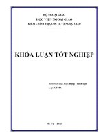 Khóa luận tốt nghiệp quan hệ quốc tế tiến trình “tái khởi động” quan hệ nga – mỹ từ năm 2009 đến 2012 hướng triển khai và kết quả 
