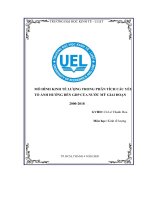 (TIỂU LUẬN) mô HÌNH KINH tế LƯỢNG TRONG PHÂN TÍCH các yếu tố ẢNH HƯỞNG đến GDP của nước mỹ GIAI đoạn 2000 2018 