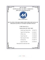 (TIỂU LUẬN) đề tài PHÂN TÍCH HOẠT ĐỘNG PHÂN PHỐI NHÃN HÀNG mì OMACHI tại CÔNG TY cổ PHẦN tập đoàn MASAN 