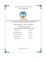 (TIỂU LUẬN) đề tài thực trạng và giải pháp hoàn thiện hoạt động quản trị quan hệ khách hàng tổ chức của công ty thiết bị vật liệu nha khoa minh khang 