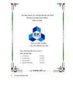 (TIỂU LUẬN) báo cáo thí nghiệm các quá trình chế tạo 