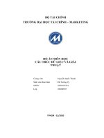 (TIỂU LUẬN) đồ án môn học cấu TRÚC dữ LIỆU và GIẢI THUẬT 