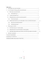 (TIỂU LUẬN) mô hình kinh doanh là gì; các thành ph n c ần cơ bả ủa mô hình kinh doanh 