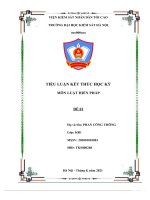(TIỂU LUẬN) KHÁI NIỆ ến PHÁP THEO bả m HI n HIẾN PHÁP 2013 và vị TRÍ, VAI TRÒ củ ến PHÁP 2013 