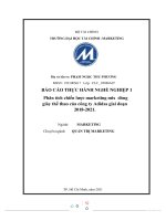 (TIỂU LUẬN) phân tích chiến lượ dòng c marketing mix giày thể ủa công ty adidas giai đoạ thao c n 2018 2021  