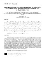 Phương pháp khai báo chiều cao phôi khi cắt xiên trên máy cắt dây đổng (EDM) mà không phải đo trực tiếp chiểu cao của phôi 