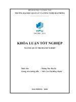 Khóa luận một số giải pháp nâng cao hiệu quả hoạt động sản xuất kinh doanh tại chi nhánh bưu chính viettel hải phòng  tổng CTY CP bưu chính viettel 