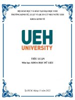 TIỂU LUẬN đề tài PHÂN TÍCH bộ dữ LIỆU BANK MA  đề tài PHÂN TÍCH bộ dữ LIỆU BANK MARKETING  RKETING  