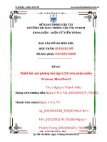 (TIỂU LUẬN) báo cáo đồ án môn học đề tài thiết kế, mô phỏng bài tập 5 23 trên phần mềm proteus, max plus II 