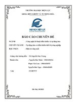 (TIỂU LUẬN) báo cáo CHUYÊN đề tự động hóa và điều khiển thiết bị công nghiệp 