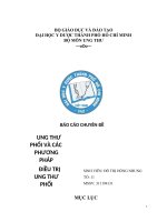 (TIỂU LUẬN) báo cáo CHUYÊN đề UNG THƯ PHỔI và các PHƯƠNG PHÁP điều TRỊ UNG THƯ PHỔI 