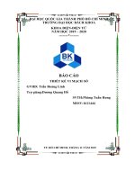 (TIỂU LUẬN) báo cáo THIẾT kế VI MẠCH số 