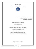 (TIỂU LUẬN) đề tài PHÂN TÍCH CHI c GIÁ ến lượ của CÔNG TY SAMSUNG ELECTRONICS 